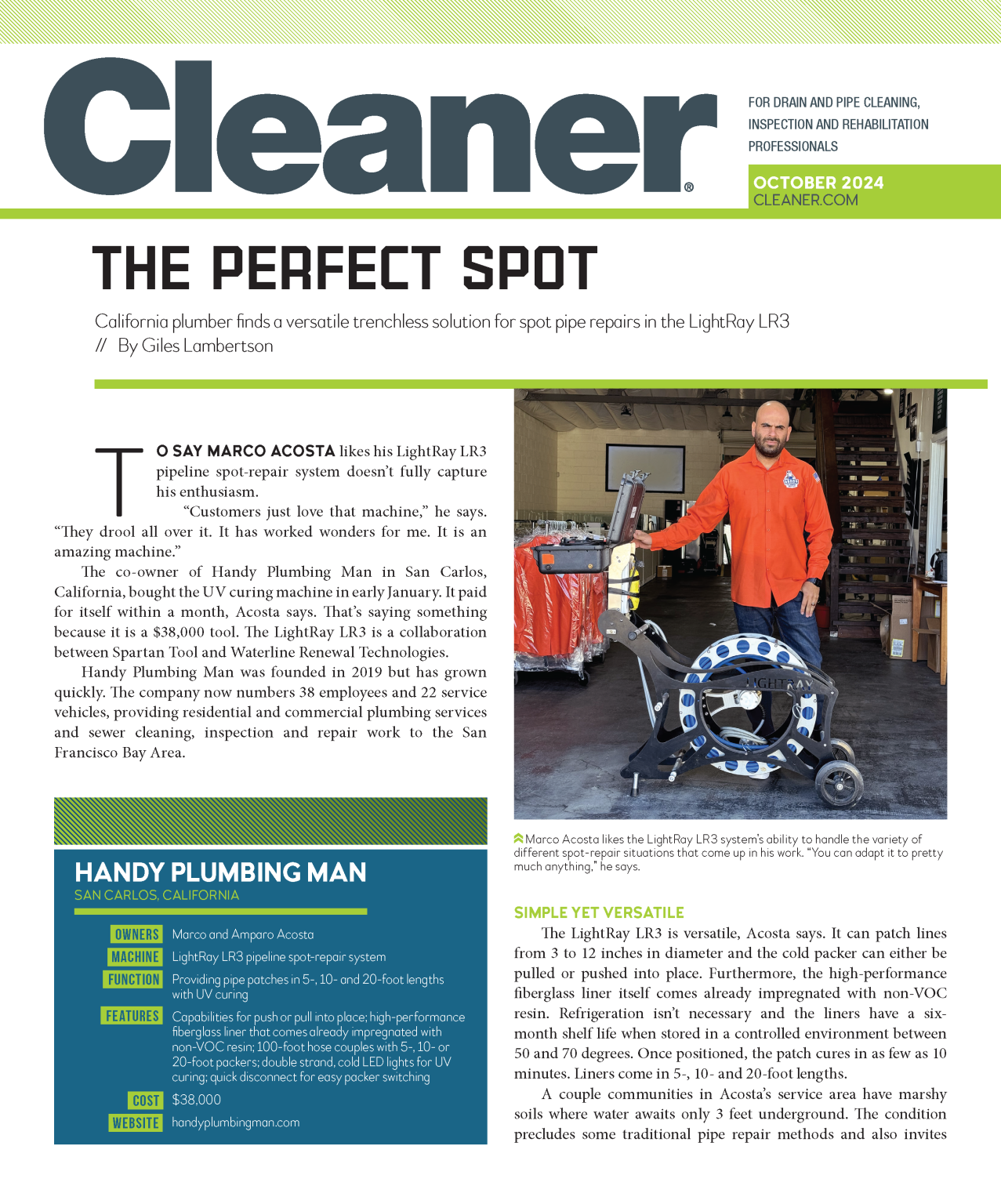 Magazine Cleaner Cleaner Magazine: Money Machines | Waterline Renewal Technologies